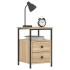 Mesita de noche madera de ingeniería roble Sonoma 34x35,5x50
