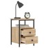 Mesita de noche madera de ingeniería roble Sonoma 34x35,5x50