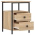Mesita de noche madera de ingeniería roble Sonoma 34x35,5x50