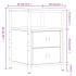 Mesita de noche madera de ingeniería roble Sonoma 34x35,5x50