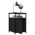 Mesitas de noche 2 uds madera contrachapada negro 40x42x60