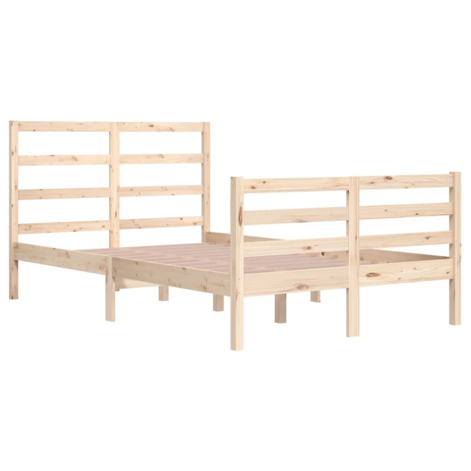 Estructura de cama madera maciza de pino 120x200