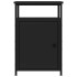 Mesitas de noche 2 uds madera contrachapada negro 40x42x60