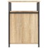 Mesitas noche 2 uds madera contrachapada color roble