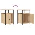 Mesitas noche 2 uds madera contrachapada color roble