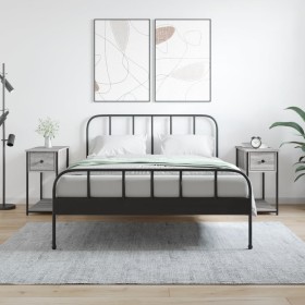 Mesitas noche 2 uds madera ingeniería gris Sonoma 30x60x60