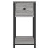 Mesitas noche 2 uds madera ingeniería gris Sonoma 30x60x60