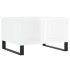 Mesa de centro madera contrachapada blanco brillo 60x50x36,5