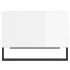 Mesa de centro madera contrachapada blanco brillo 60x50x36,5