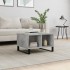 Mesa de centro madera contrachapada gris hormigón 60x50x36,5