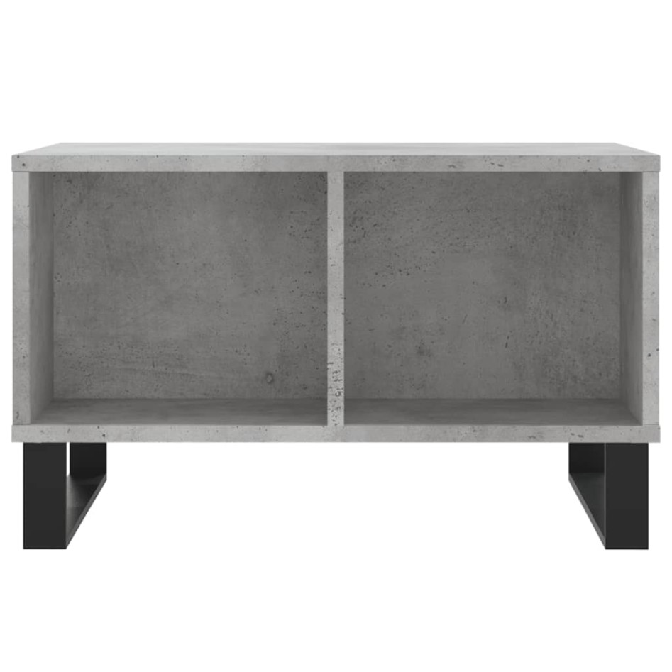 Mesa de centro madera contrachapada gris hormigón 60x50x36,5