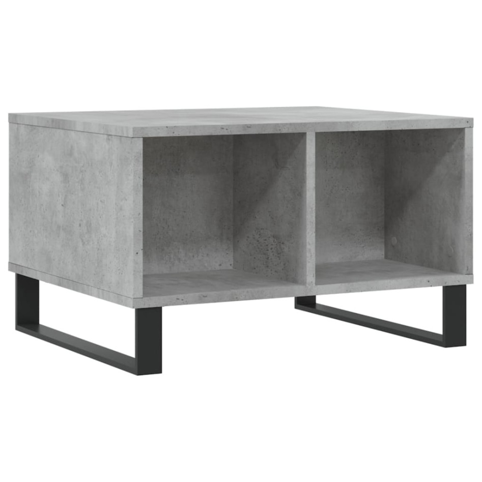 Mesa de centro madera contrachapada gris hormigón 60x50x36,5