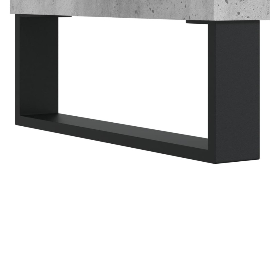 Mesa de centro madera contrachapada gris hormigón 60x50x36,5