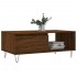 Mesa de centro madera contrachapada marrón roble 90x50x36,5