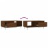 Mesa de centro madera contrachapada marrón roble 90x50x36,5