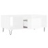 Mesa de centro madera contrachapada blanco brillo 90x50x36,5