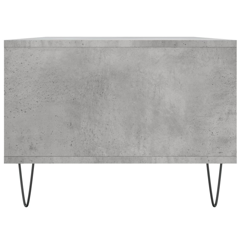 Mesa de centro madera contrachapada gris hormigón 90x50x36,5