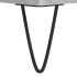 Mesa de centro madera contrachapada gris hormigón 90x50x36,5