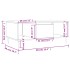 Mesa de centro madera contrachapada gris Sonoma 90x50x36,5
