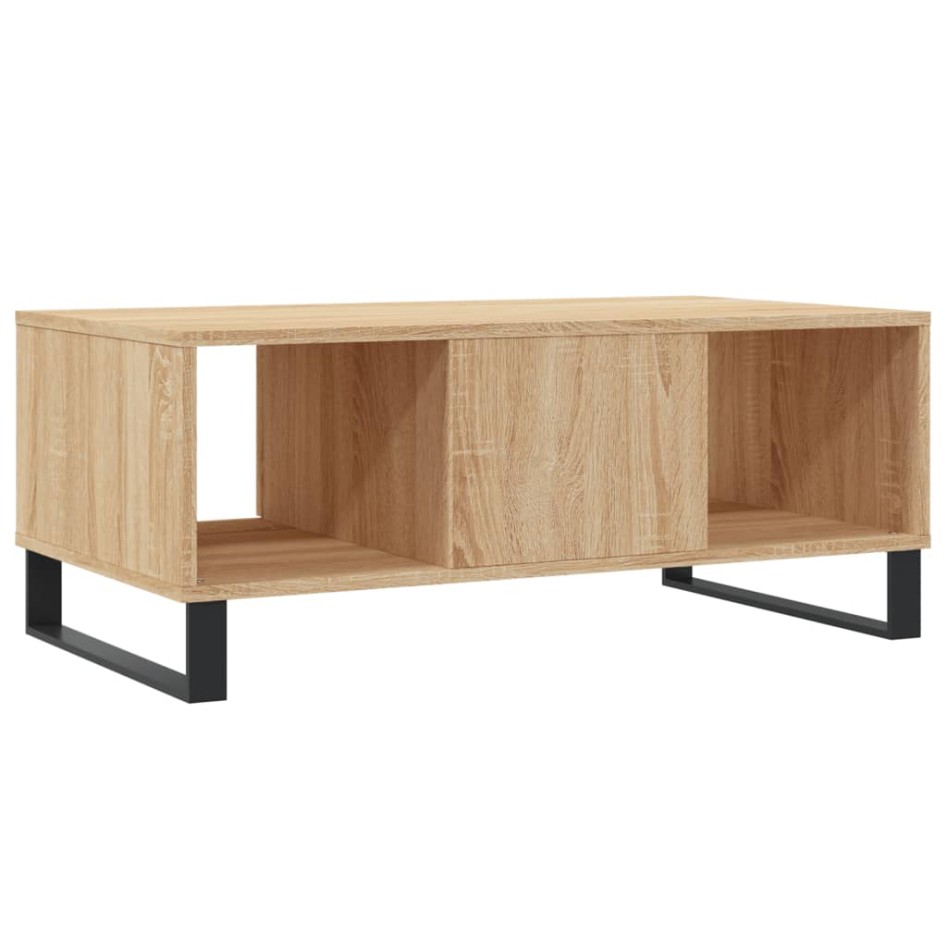 Mesa de centro madera contrachapada roble Sonoma 90x50x36,5