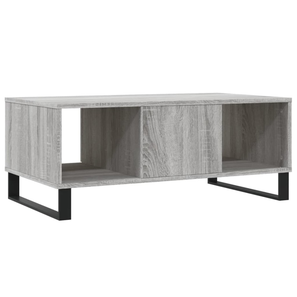 Mesa de centro madera contrachapada gris Sonoma 90x50x36,5