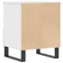 Mesitas de noche 2 uds madera de ingeniería blanco 40x35x50