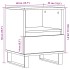 Mesitas de noche 2 uds madera de ingeniería blanco 40x35x50
