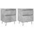 Mesitas noche 2 uds madera ingeniería gris hormigón 40x35x50