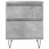 Mesitas noche 2 uds madera ingeniería gris hormigón 40x35x50