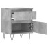 Mesitas noche 2 uds madera ingeniería gris hormigón 40x35x50