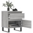 Mesita de noche madera de ingeniería gris Sonoma 40x35x50