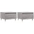 Mesas de centro 2 uds madera ingeniería gris Sonoma 50x46x35