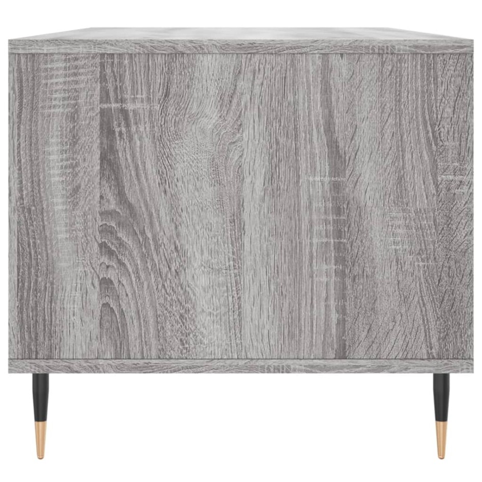 Mesa de centro madera contrachapada gris Sonoma 90x49x45