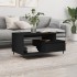 Mesa de centro madera contrachapada negro 90x49x45