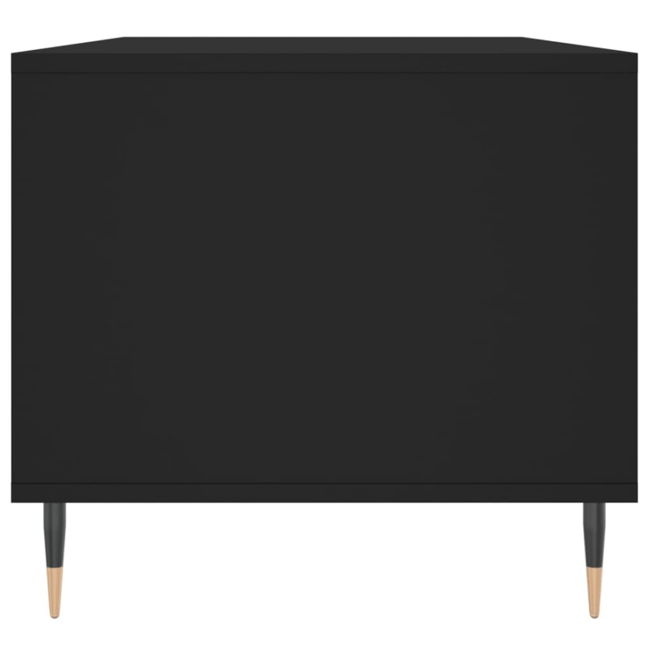 Mesa de centro madera contrachapada negro 90x49x45