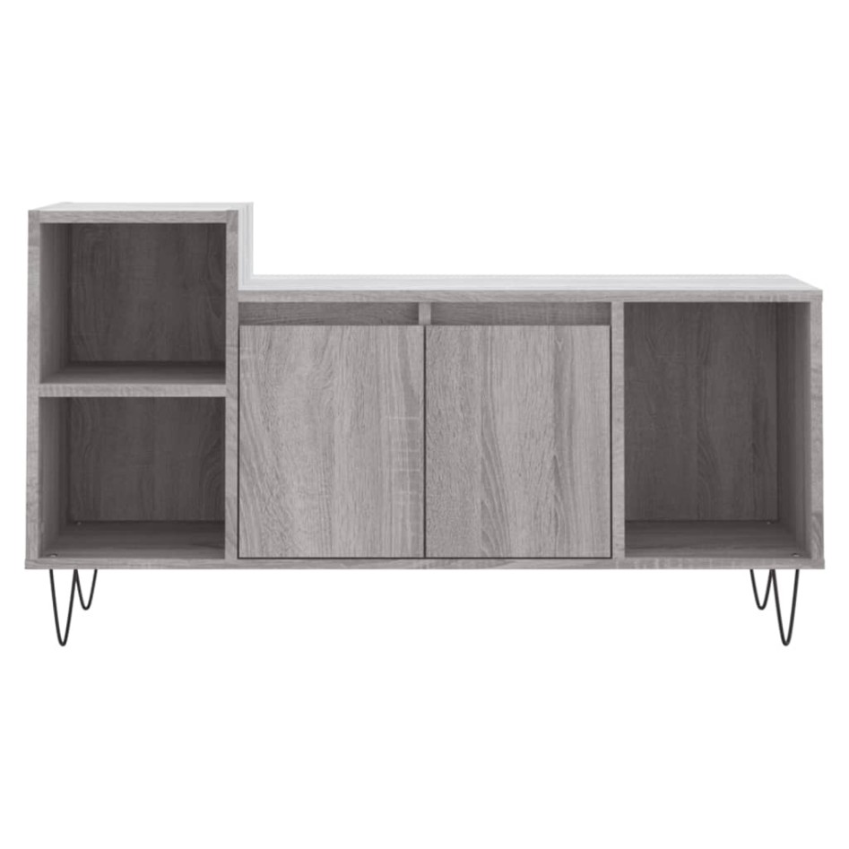 Mueble de TV madera contrachapada gris Sonoma 100x35x55