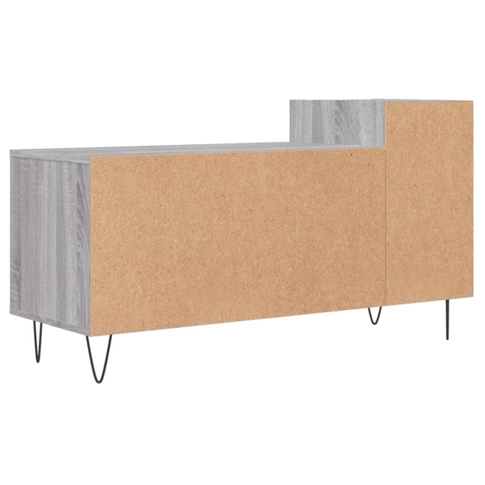 Mueble de TV madera contrachapada gris Sonoma 100x35x55