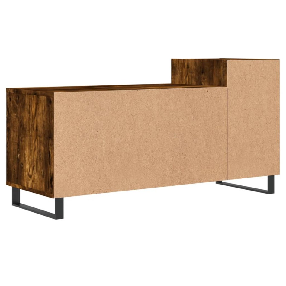 Mueble para TV madera contrachapada roble ahumado 100x35x55