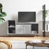 Mueble para TV madera contrachapada gris hormigón 100x35x55