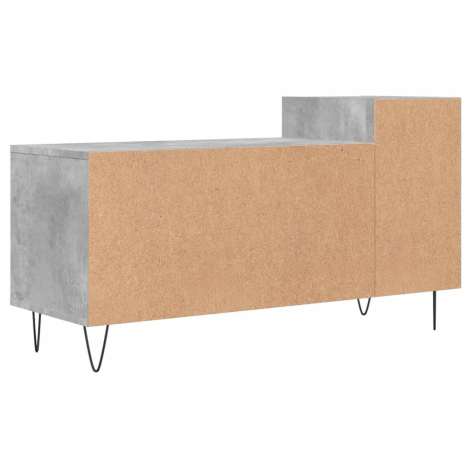 Mueble para TV madera contrachapada gris hormigón 100x35x55