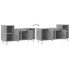 Mueble para TV madera contrachapada gris hormigón 100x35x55