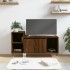 Mueble para TV madera contrachapada marrón roble 100x35x55