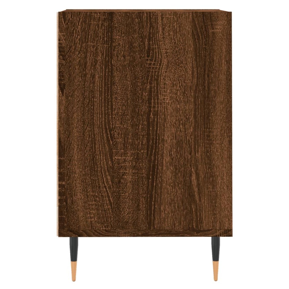 Mueble para TV madera contrachapada marrón roble 100x35x55