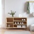 Mueble zapatero madera contrachapada roble Sonoma 102x36x60