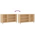 Mueble zapatero madera contrachapada roble Sonoma 102x36x60