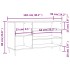 Mueble zapatero madera contrachapada roble Sonoma 102x36x60