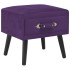 Mesita de noche morado oscuro 40x35x40 cm