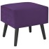 Mesita de noche morado oscuro 40x35x40 cm