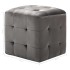 Mesitas de noche 2 unidades terciopelo gris 30x30x30