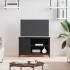 Mueble para TV madera contrachapada negro 80x40x50